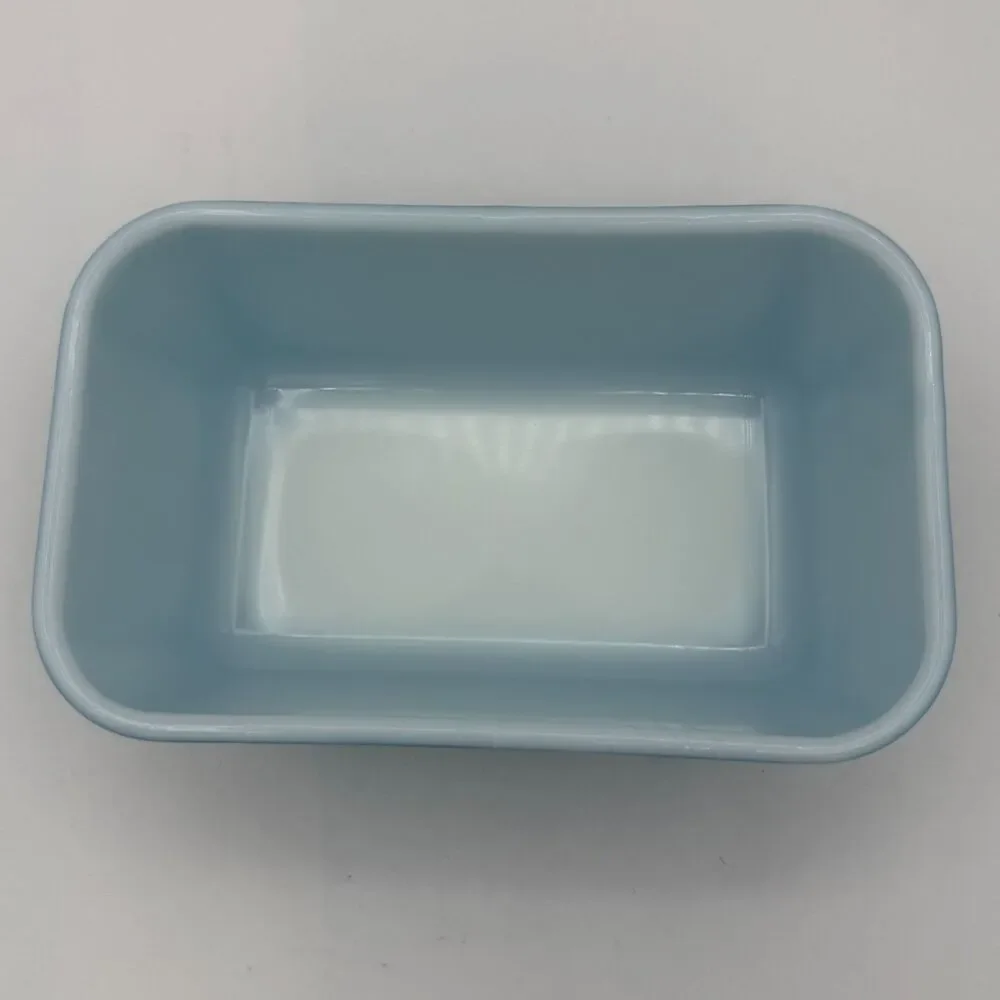 Vintage Pyrex 502 Refrigerator Dish ~ Turquoise Blue 1½ Qt Mid Century